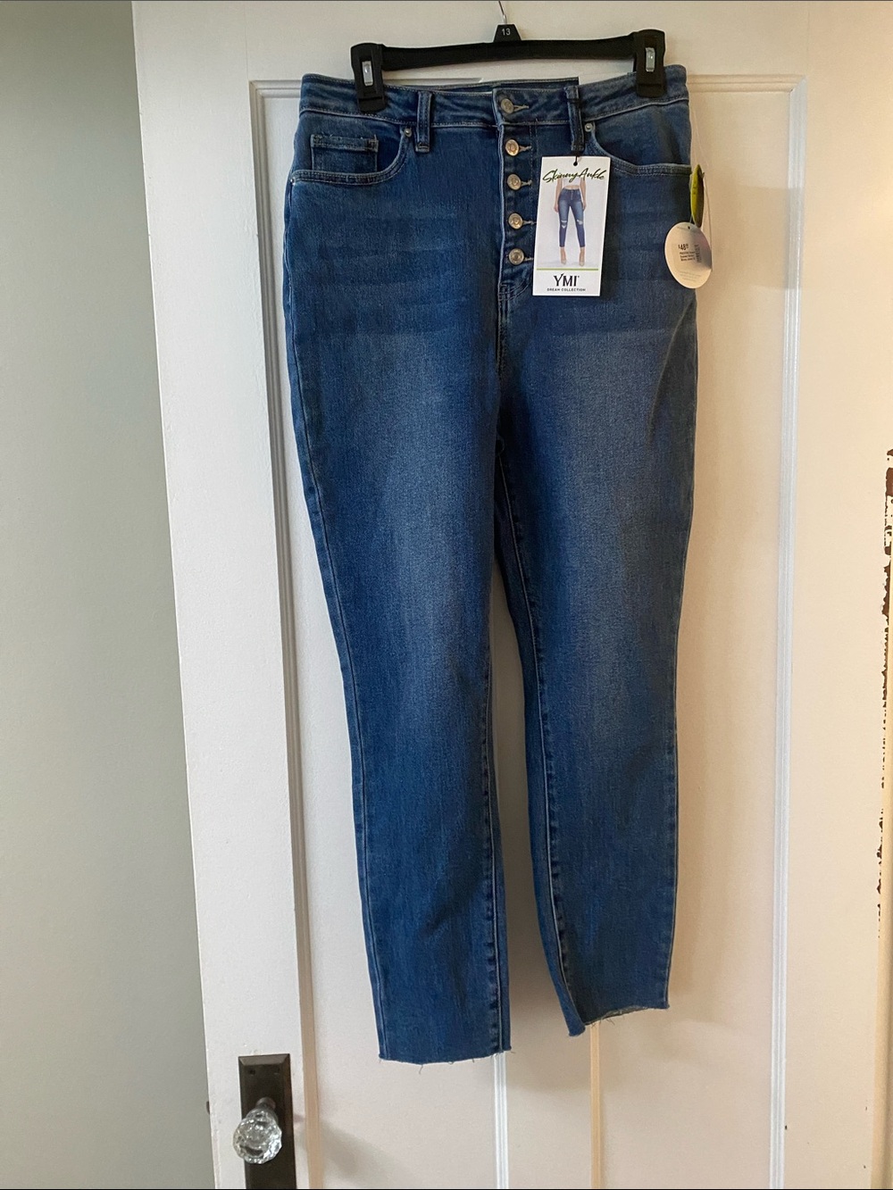 YMI Skinny Ankle Jeans in Dark Blue Denim
